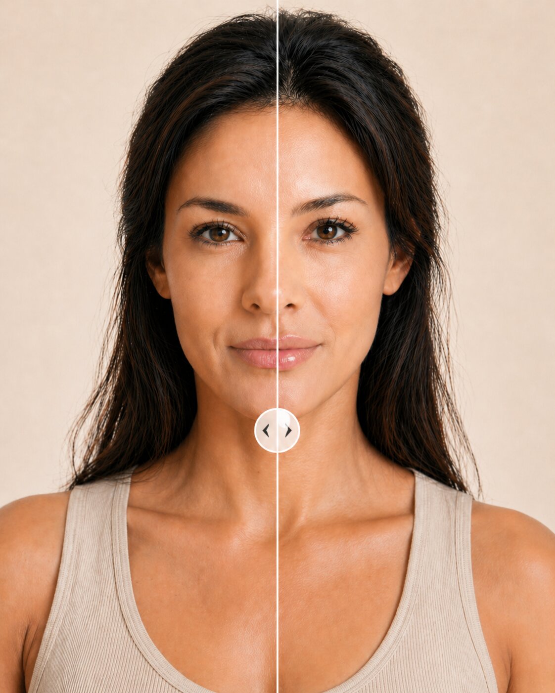 Before and after lip augmentation preview