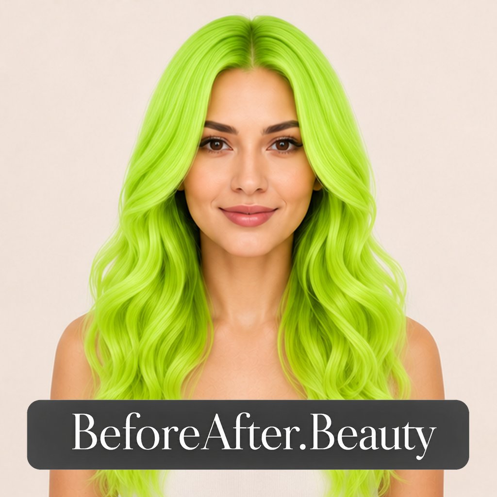 Acid lime hair