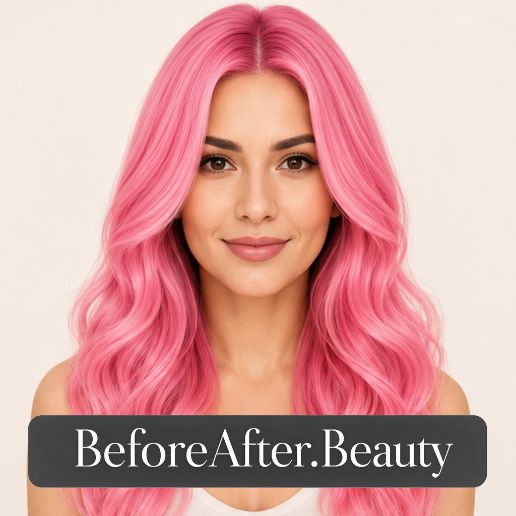 Bubblegum pink hair