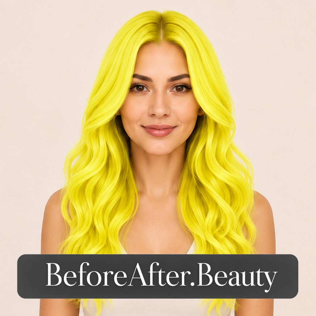 Highlighter yellow hair