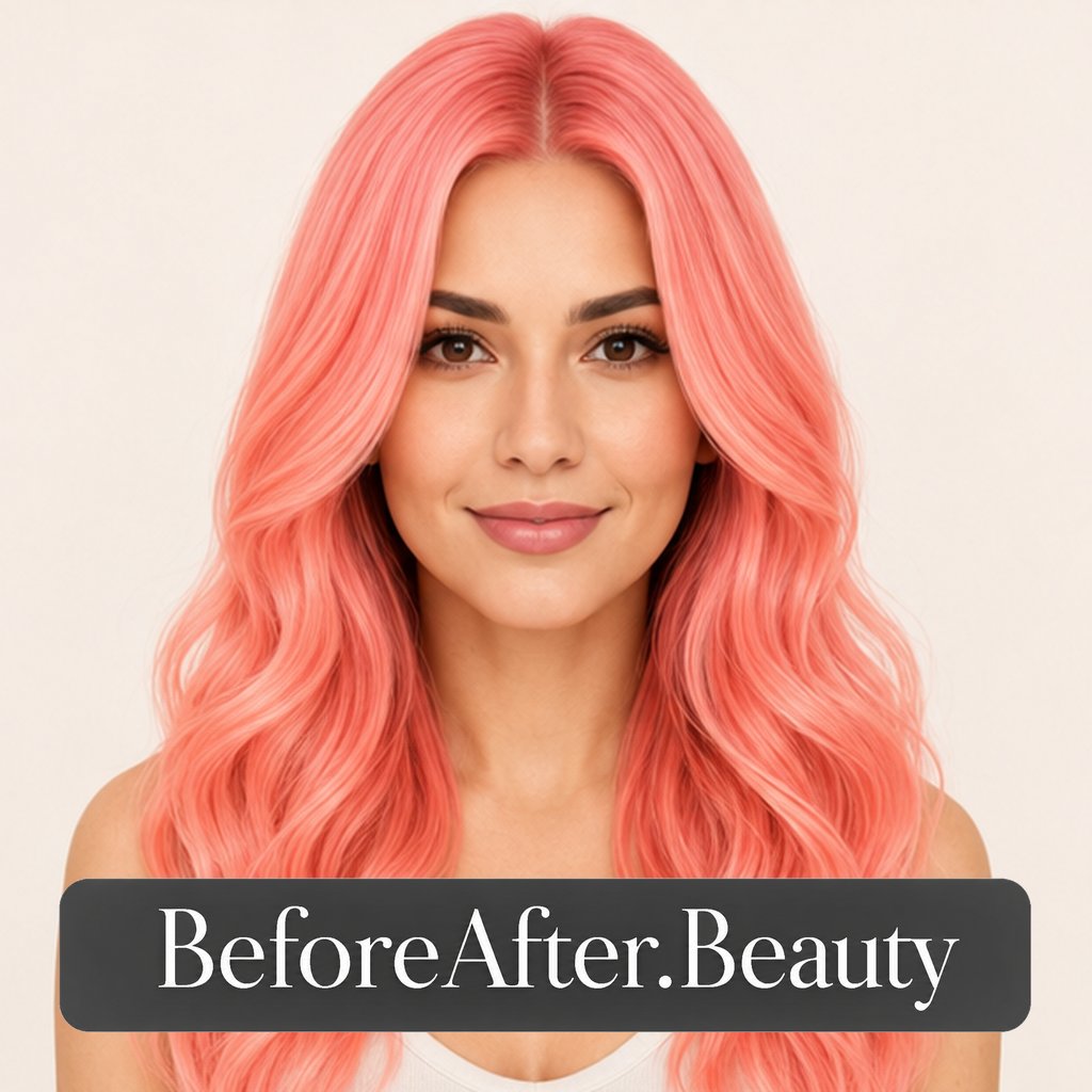 Peach pop hair