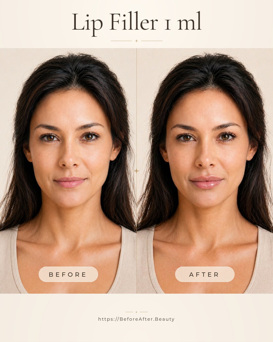 Lip filler 1 ml injection
